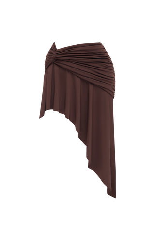 Alto Mini Skirt - Plum Brown