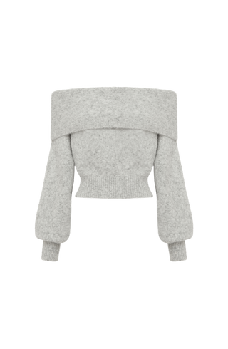 Andie Top - Light Grey Marl