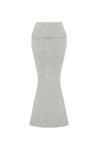 Andie Maxi Skirt - Light Grey Marl