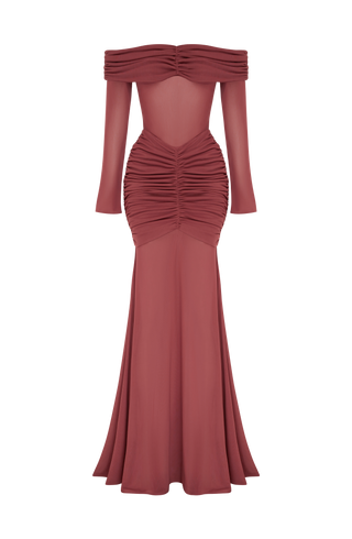 Arlena Maxi Dress - Rose Brown