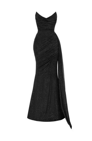 Ashika Maxi Dress - Black Sparkle