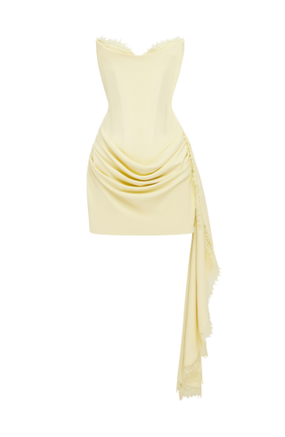 Avelina Mini Dress - Lemon