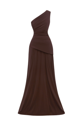 Bianca Maxi Dress - Plum Brown