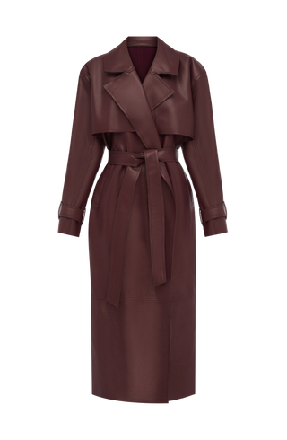 Bridget Trench Coat - Plum
