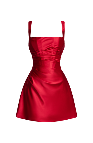 Calanthe Mini Dress - Red