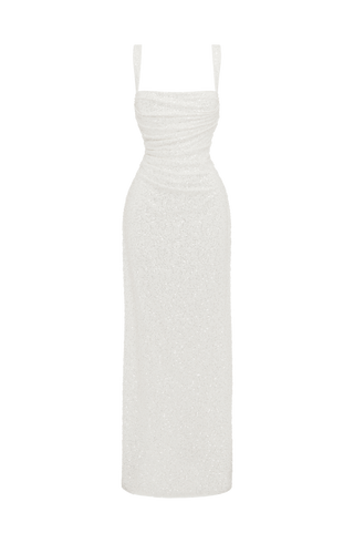Calanthe Maxi Dress - Ivory Sparkle