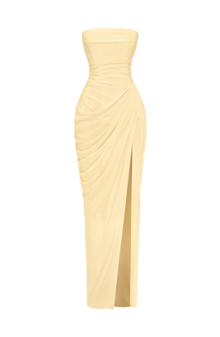 Cyra Maxi Dress - Lemon