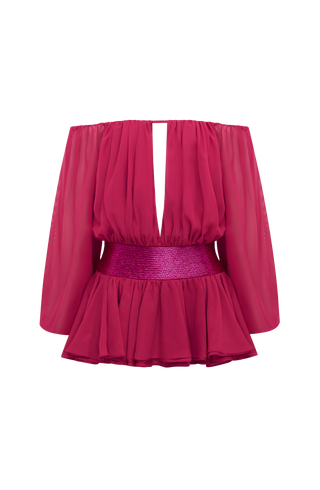 Deja Playsuit - Raspberry