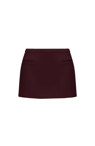 Edna Mini Skirt - Plum