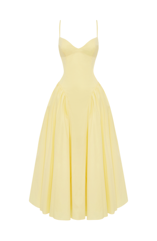 Emerson Midi Dress - Lemon