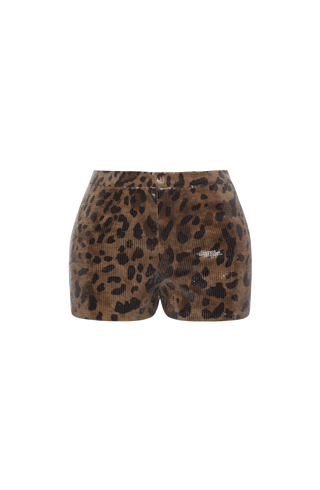 Goldie Shorts - Sequin Leopard Print
