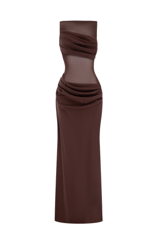 Gracelyn Maxi Dress - Plum Brown