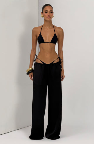 Suki Triangle Bikini Top - Black