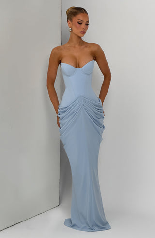 Chiara Maxi Dress - Glacier Blue