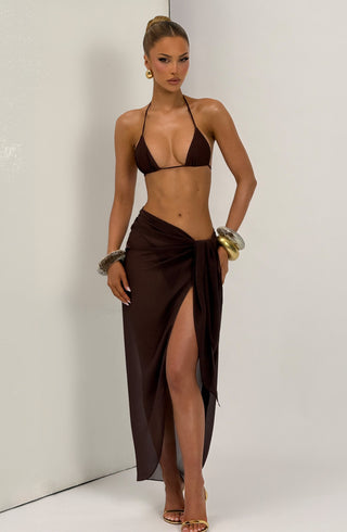 Talia Sarong - Plum Brown