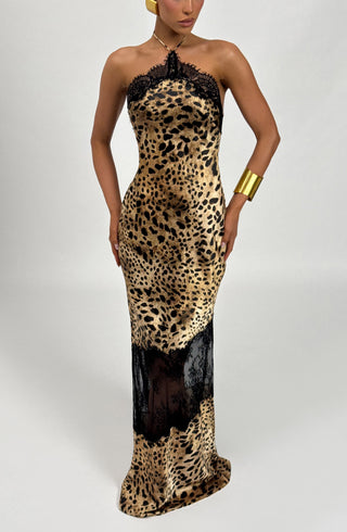 Agnetha Maxi Dress - Leopard Print