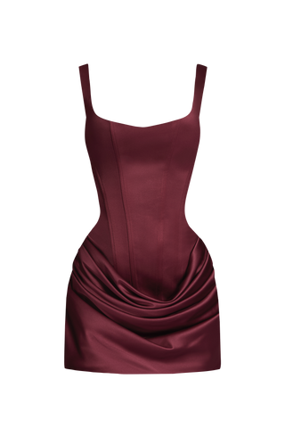 Imogen Mini Dress - Cherry Lacquer