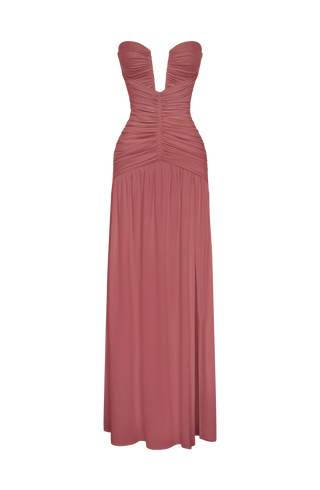 Junia Maxi Dress - Rose Brown