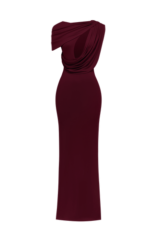 Kalina Maxi Dress - Cherry Lacquer