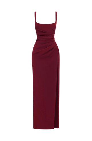 Laleh Maxi Dress - Cherry Lacquer