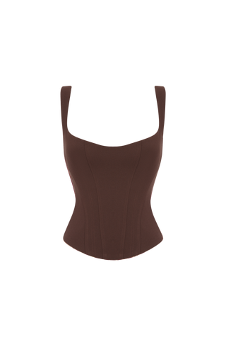 Nixie Corset - Plum Brown