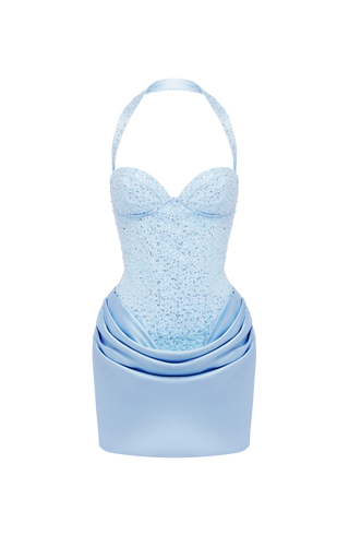 Nour Mini Dress - Glacier Blue