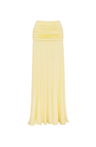 Paige Maxi Skirt - Lemon