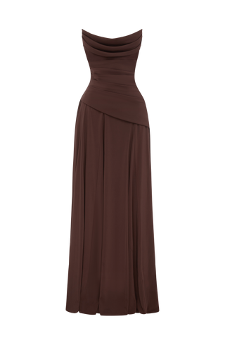 Patricia Maxi Dress - Plum Brown