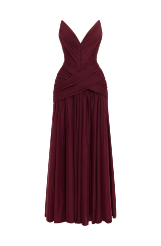 Persephara Maxi Dress - Cherry Lacquer