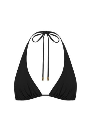 Pietra Triangle Bikini Top - Black