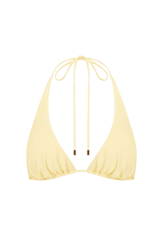 Pietra Triangle Bikini Top - Lemon