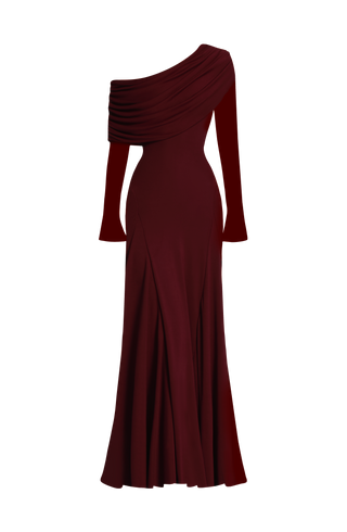 Rafaela Maxi Dress - Cherry Lacquer
