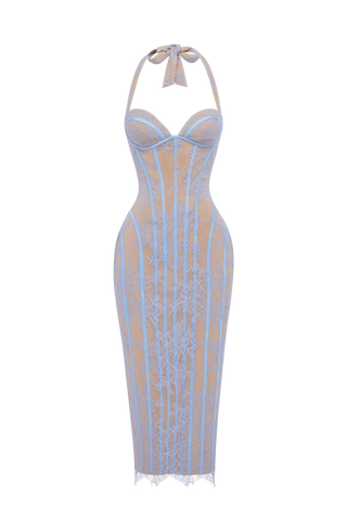 Rona Midi Dress - Powder Blue