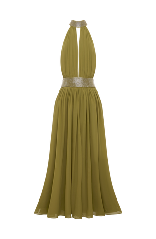 Rosalina Maxi Dress - Deep Olive