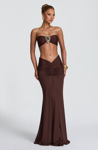 Nuala Bandeau - Plum Brown