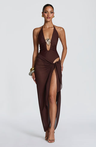 Talia Sarong - Plum Brown