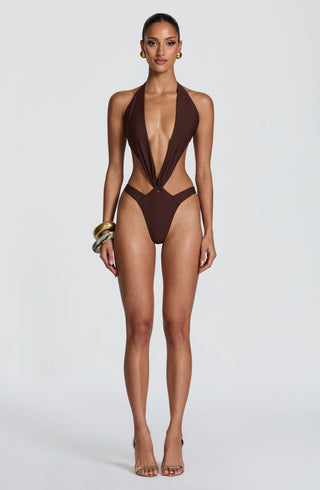 Stella Swimsuit - Plum Brown