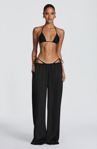 Suki Triangle Bikini Top - Black