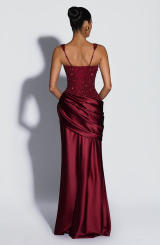 Alexandria Maxi Dress - Burgundy