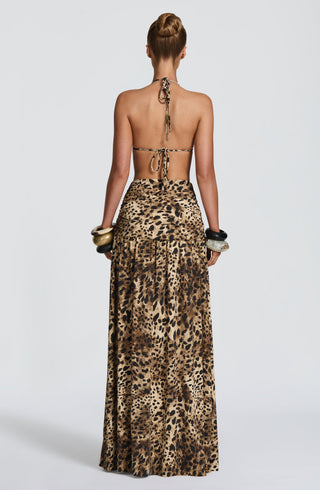 Madara Maxi Skirt - Leopard Print