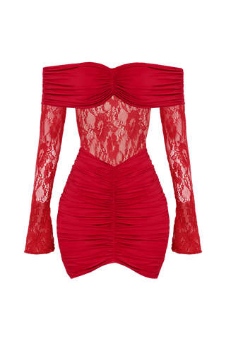 Sauline Mini Dress - Red