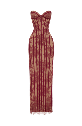 Sian Maxi Dress - Burgundy