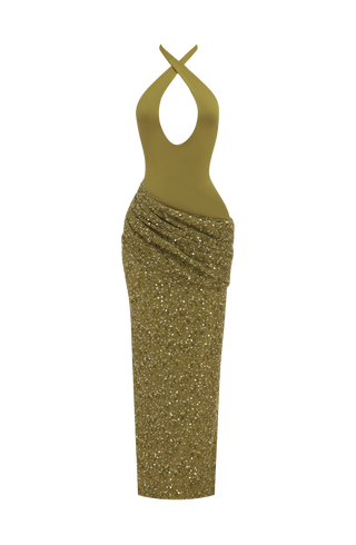 Solea Maxi Dress - Deep Olive
