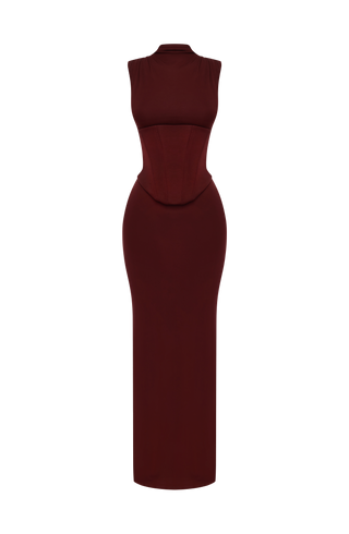 Soline Maxi Dress - Cherry Lacquer