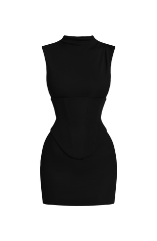 Soline Mini Dress - Black