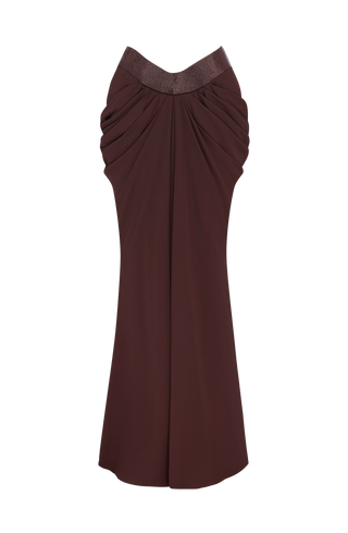 Sophie Maxi Skirt - Plum Brown