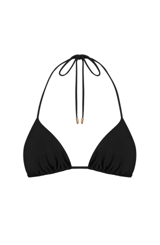 Suki Triangle Bikini Top - Black