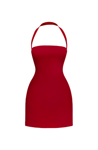Tamsin Mini Dress - Deep Red