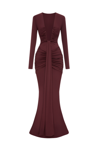 Tara Maxi Dress - Cherry Lacquer