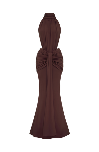 Thekla Maxi Dress - Plum Brown
